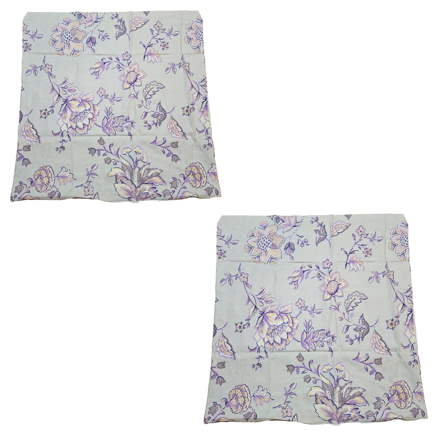 2er Set Kopfkissenbezug 80x80cm Kissenbezug Kissenhülle Baumwolle mit Reißverschluss