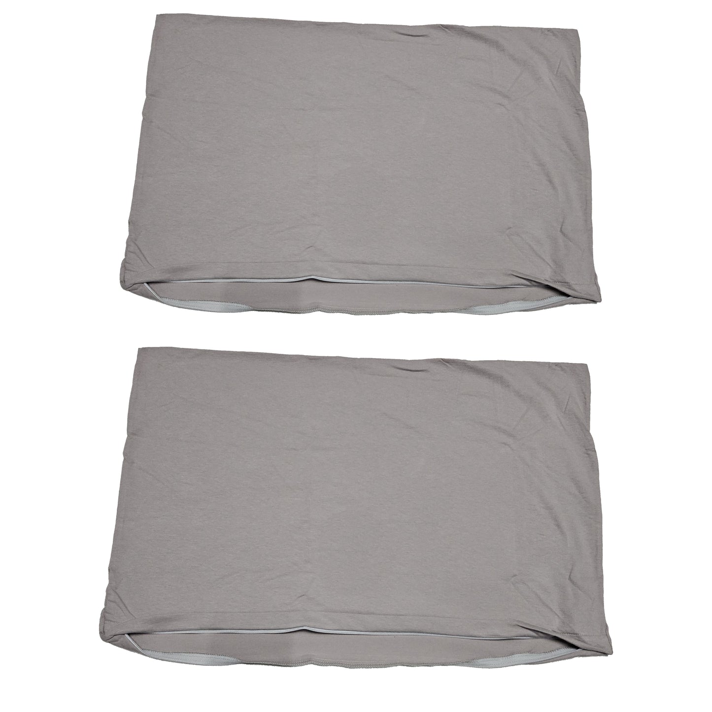 2er Set Nackenkissen Bezug 40x60 cm Elastic Jersey Nackenstützkissen Gesundheitskissen Kissenbezug Kissenhülle Kopfkissenbezug Macchiato Beige Hellbraun
