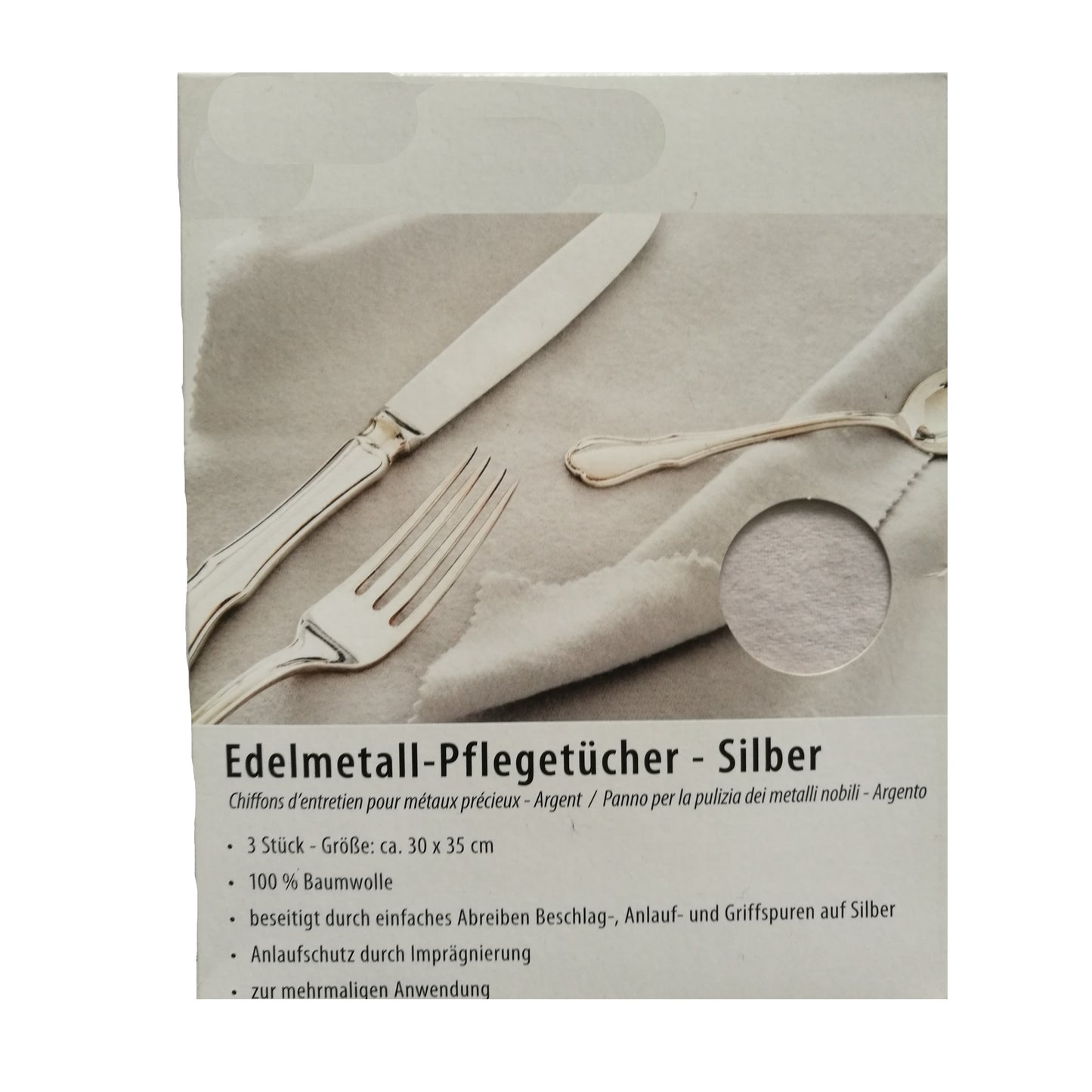 3er Pack Pflegetuch Pflegetücher Gold Silber Kupfer Messing Schmuck Poliertuch 30x35cm