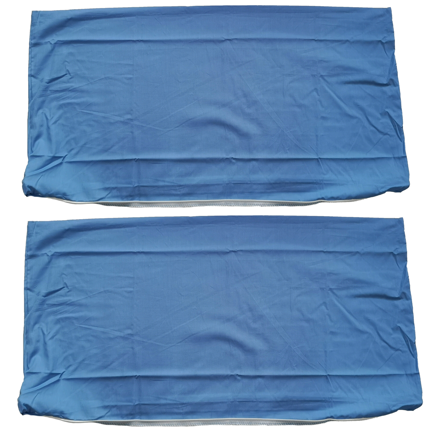 2er Set Kopfkissenbezug 40x80 cm Kissenbezug Kissenhülle 100% Baumwolle Perkal mit Reißverschluss