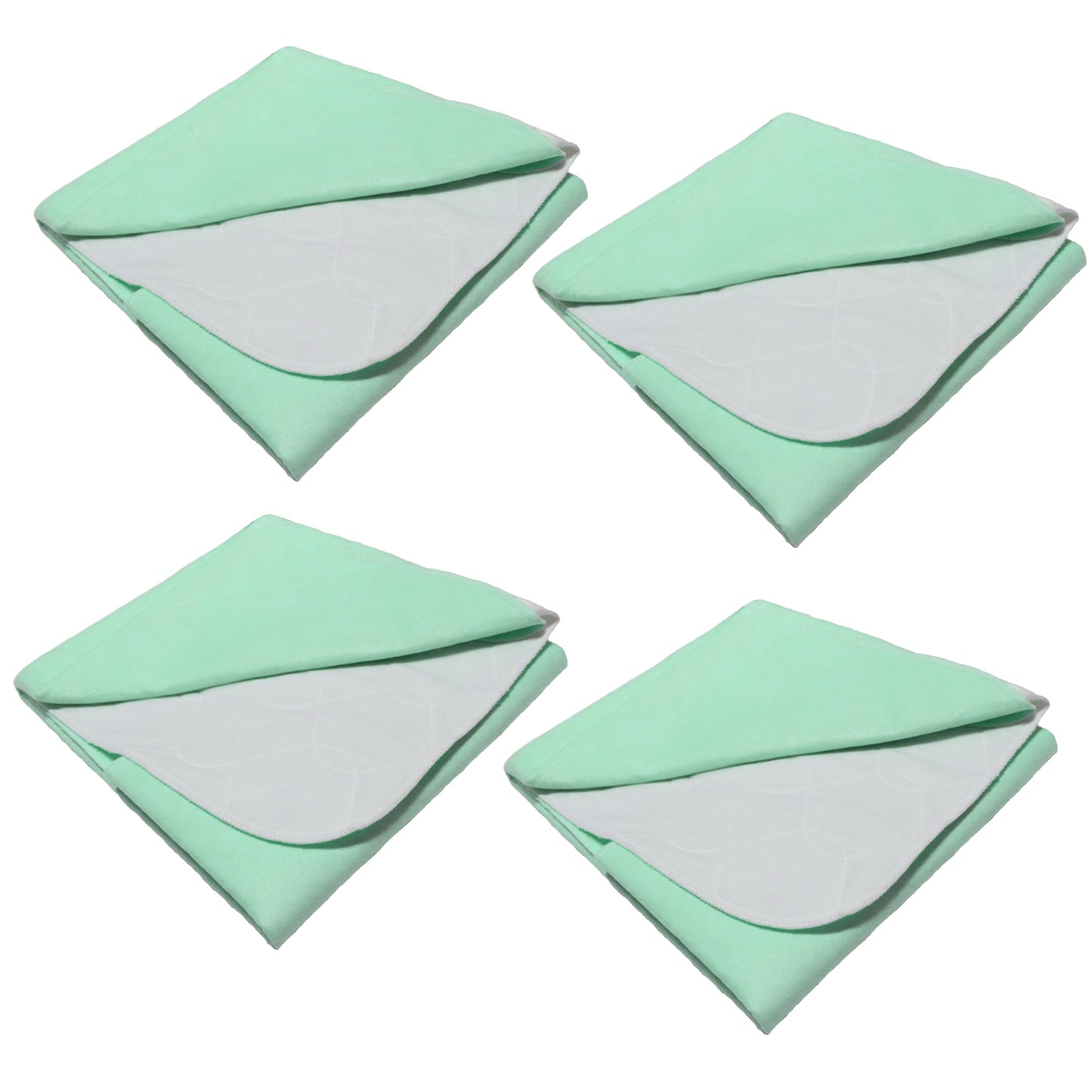 4er Set Baby Inkontinenz Unterlage Auflage ca 70x90 cm Betteinlage Nässeschutz Bettunterlage wasserdicht Matratzenauflage Inkontinenzauflage 1B Ware/II.Wahl, Weiß