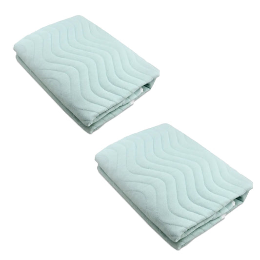 2er Set Inkontinenzauflage Inkontinenzunterlage waschbar Auflage Betteinlage Nässeschutz Bettunterlage wasserdicht Matratzenauflage Mint