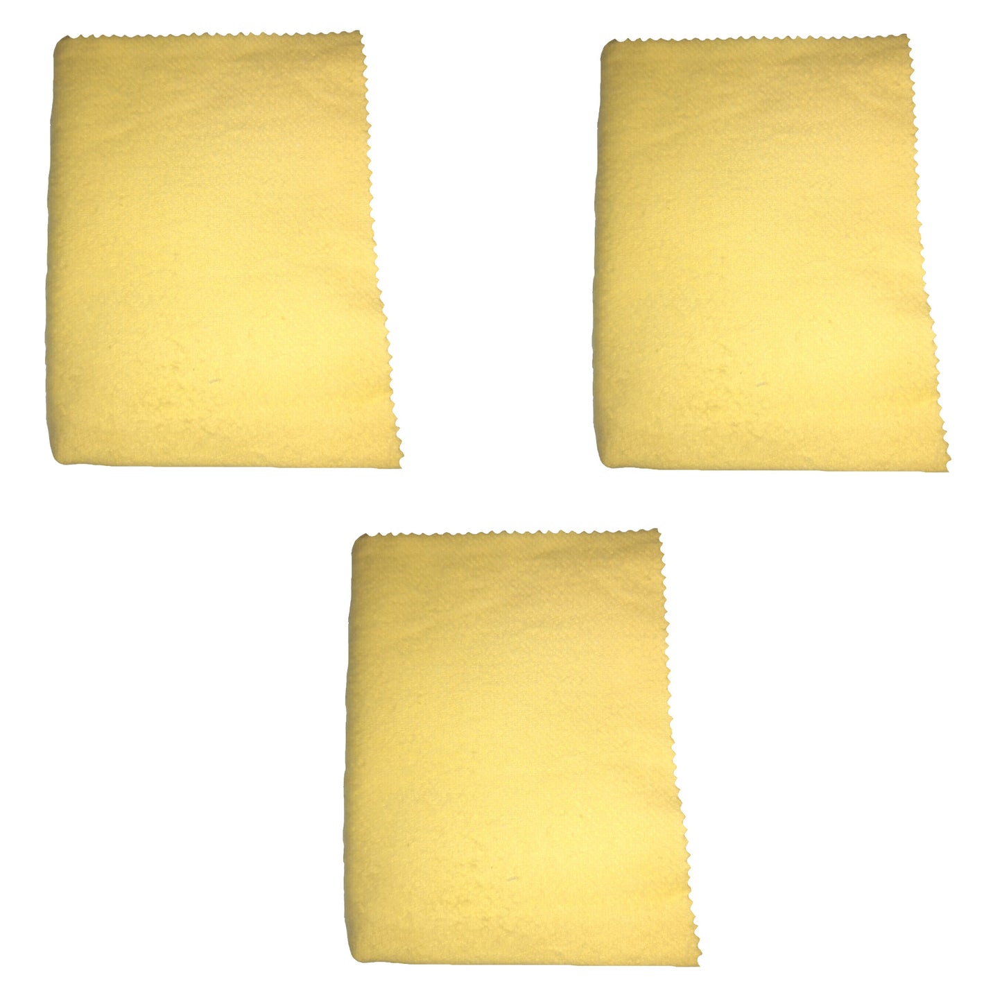 3er Pack Pflegetuch Pflegetücher Gold Silber Kupfer Messing Schmuck Poliertuch 30x35cm