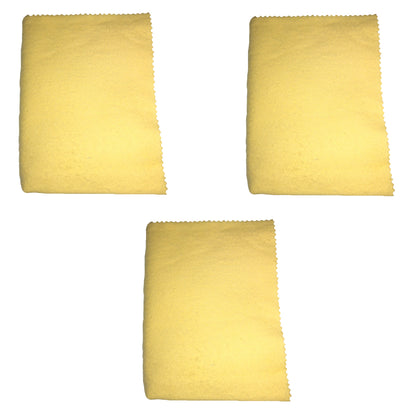 3er Pack Pflegetuch Pflegetücher Gold Silber Kupfer Messing Schmuck Poliertuch 30x35cm