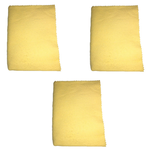 3er Pack Pflegetuch Pflegetücher Gold Silber Kupfer Messing Schmuck Poliertuch 30x35cm