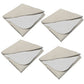 4er Set Baby Inkontinenz Unterlage Auflage ca 70x90 cm Betteinlage Nässeschutz Bettunterlage wasserdicht Matratzenauflage Inkontinenzauflage Weiß