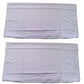 2er Set Kopfkissenbezug 40x80 cm Kissenbezug Kissenhülle 100% Baumwolle Perkal mit Reißverschluss
