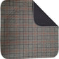 2er Set Inkontinenz Stuhlauflage 50 x 50 cm Sitzauflage Schutzauflage wasserdicht waschbar, Grau Kariert